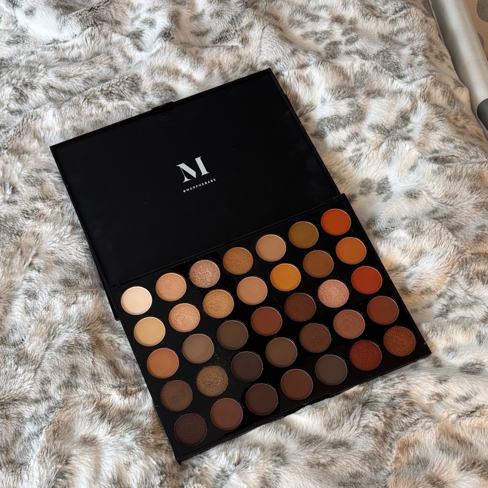 Morphe Warm Tones Eyeshadow Palette  Nature Glow 350